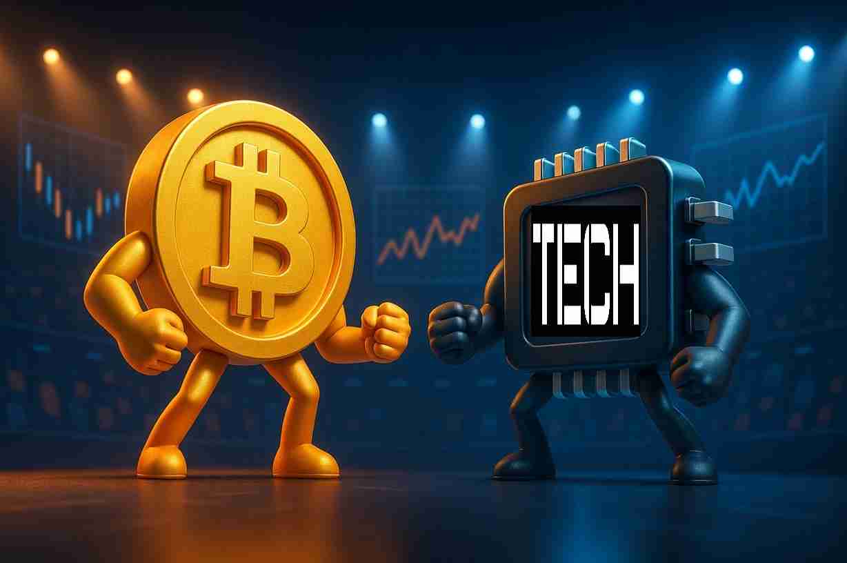 机构投资者质疑比特币与科技股之间日益增长的相关性